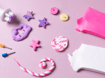 Techniques with fine clay polymer