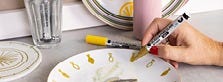 Porselein en glasdecoratie (wasbaar)