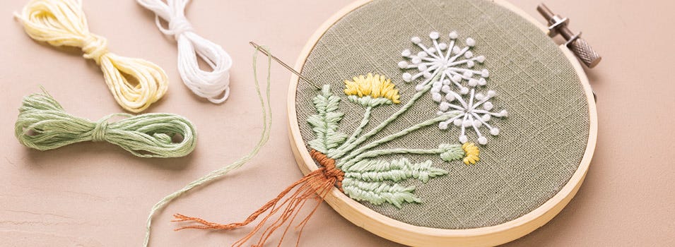 Broderie et broderie au poinçon