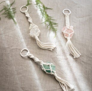 Collage photo - Porte-clés macramé