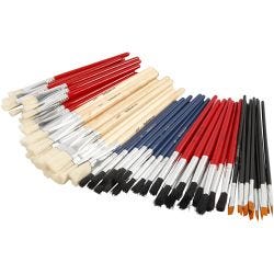 Set de Pinceaux YellowLine, 4+8+10+12+3/4, 60pièces/ 1 Pq.