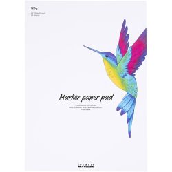 Papierblok voor stiften, A3, vel 297x420 mm, 120 gr, wit, 30 vel/ 1 doos