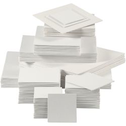 Panneau en toile, 280 gr, blanc, 108pièces/ 1 Pq.