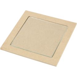 Dessous-de-plat avec centre en verre