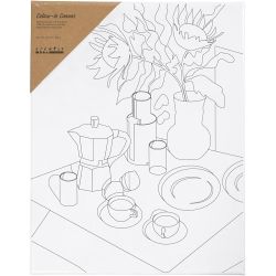 Toile de peintre imprimée