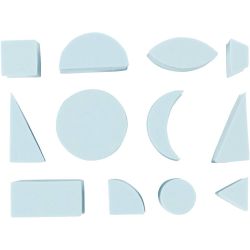 Tampons mousse, H : 25 mm, dim. 15-30 mm, 12 pièces/ 1 Pq.