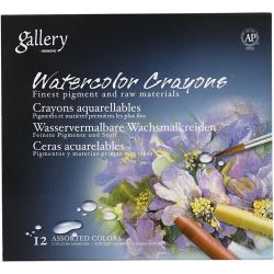 Pastels à la cire aquarellables