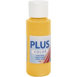 Plus Color Acrylverf, yellow sun, 60 ml/ 1 fles