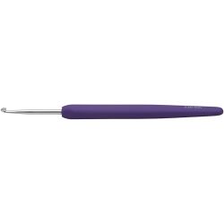 Crochet, dim. 3, L : 13,3 cm, dim. 3 mm, violet, 1 pièce