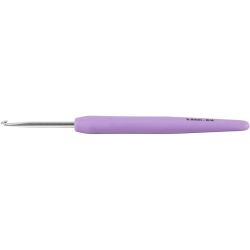 Crochet, dim. 3,5, L : 13,3 cm, dim. 3,5 mm, mauve clair, 1 pièce