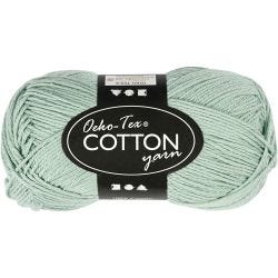 Katoengaren, afm 8/4, L: 170 M, mint groen, 50 gr/ 1 bol