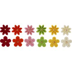 Fleurs en feutre