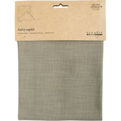 Stoffen servet, afm 42x42 cm, 185 gr, dusty groen, 2 stuk/ 1 doos
