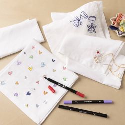 Textiel servetten, afm 42x42 cm, 145 gr, wit, 4 stuk/ 1 doos