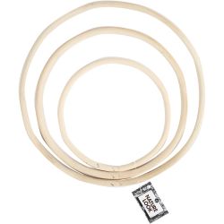 Anneau en bambou, d 15,3+20,3+25,5 cm, 3 pièces/ 1 set