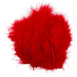 Duvet, dim. 5-12 cm, rouge, 15 pièces/ 1 Pq.