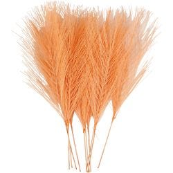 Plumes artificielles, L : 15 cm, L : 8 cm, orange, 10 pièces/ 1 Pq.