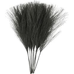 Plumes artificielles, L : 15 cm, L : 8 cm, noir, 10 pièces/ 1 Pq.