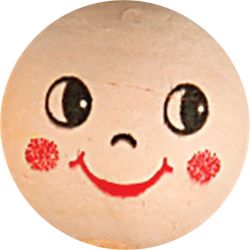 Boules de coton avec visages