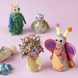 Corps de figurine en bois