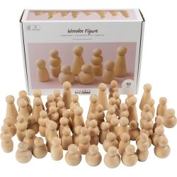 Corps de figurine en bois
