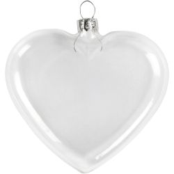 Coeur en verre plat