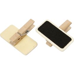 Schoolbord met wasknijpers