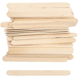 Bâtonnets de glace, L : 11,5 cm, L : 10 mm, naturel, 30 pièces/ 1 Pq.