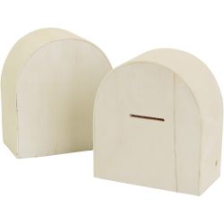 Houten spaarpot