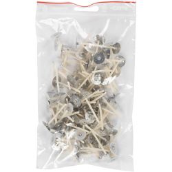 Mèches pour bougies dans un récipient