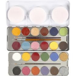 Maquillage Visage à Base d'eau, ass. de couleurs, 24couleurs/ 1 set