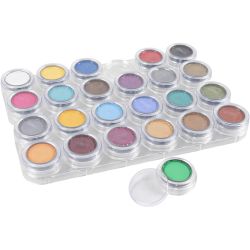 Palette de maquillage pour visage à base d'eau, ass. de couleurs, 24x2.50ml/ 1 pièce