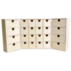 Calendrier de l'avent en bois à décorer