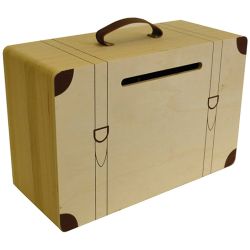 Urne Valise en bois