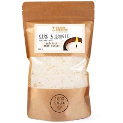 Cire de soja vegan pour remplissage de bougies
