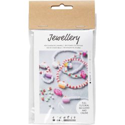 Mini Kit DIY Bijoux, Bracelet et bague élastiques, 1 Pq.