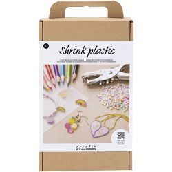 Mix Créatif Feuilles de Plastique Thermorétractable
