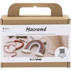 Mini Kit DIY Macramé, Arc-en-ciel, 1 Pq.