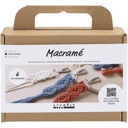 Mini Kit DIY Macramé, Porte-clés, 1 Pq.
