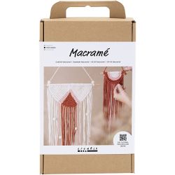 Kit DIY Macramé, Décoration murale, 1 Pq.
