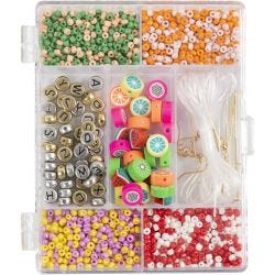 Mix Créatif pour Bijoux, Mélange de fruits, Couleurs vives, 1 Pq.