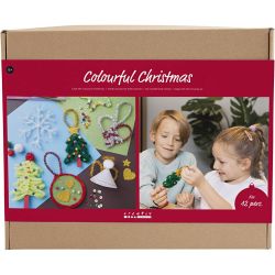 Mix Créatif Noël Coloré, Figurines de Noël, ass. de couleurs, 1 Pq.