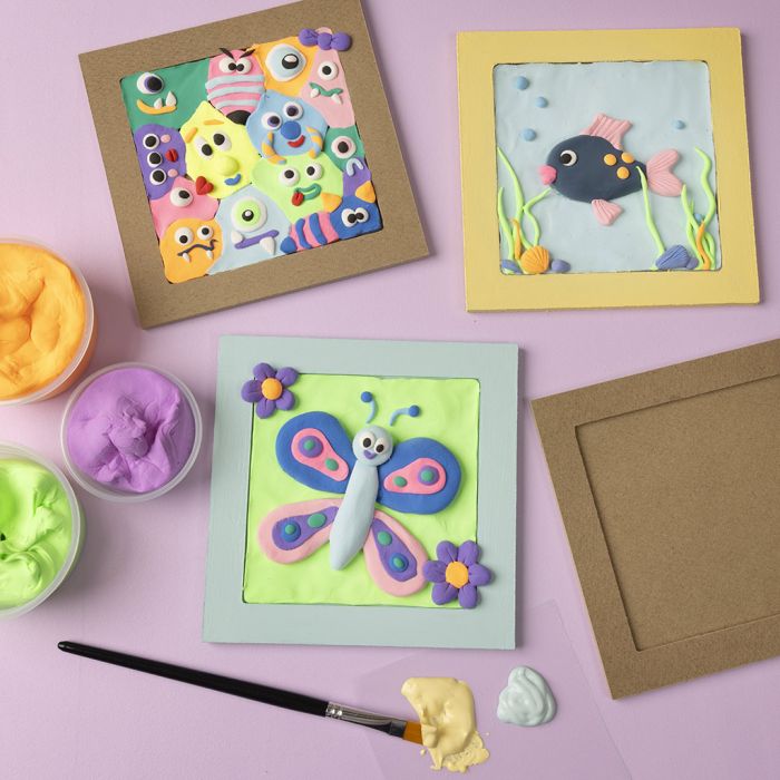 Collagelijsten met ontwerpen van klei van zijde®