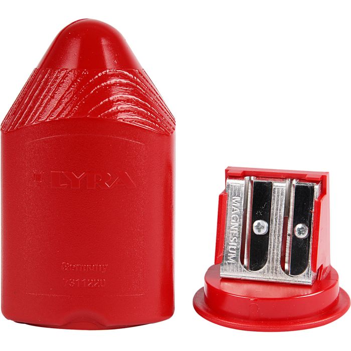 Puntenslijper, H: 8,5 cm, rood, 1 stuk