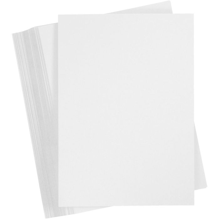 Papier cartonné, A4, feuille 210x297 mm, 250 gr, blanc, 100 flles/ 1 Pq.