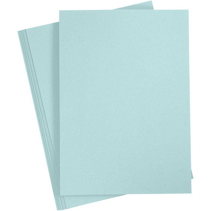 Papier, A4, feuille 210x297 mm, 80 gr, bleu clair, 20 pièces/ 1 Pq.