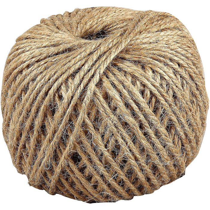 Natuurlijk touw, dikte 3 mm, 100 m/ 1 rol