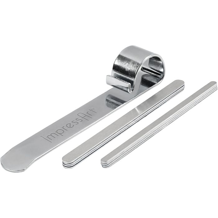 Buiggereedschap en metalen armbanden, L: 15 cm, B: 6-106 mm, aluminium, 1 set