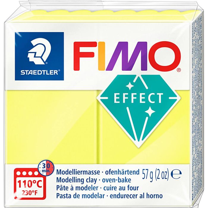 FIMO® Effect, neon geel, 57 gr/ 1 doos