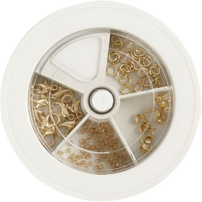 Kit de démarrage pour la fabrication de bijoux, doré, 1 set